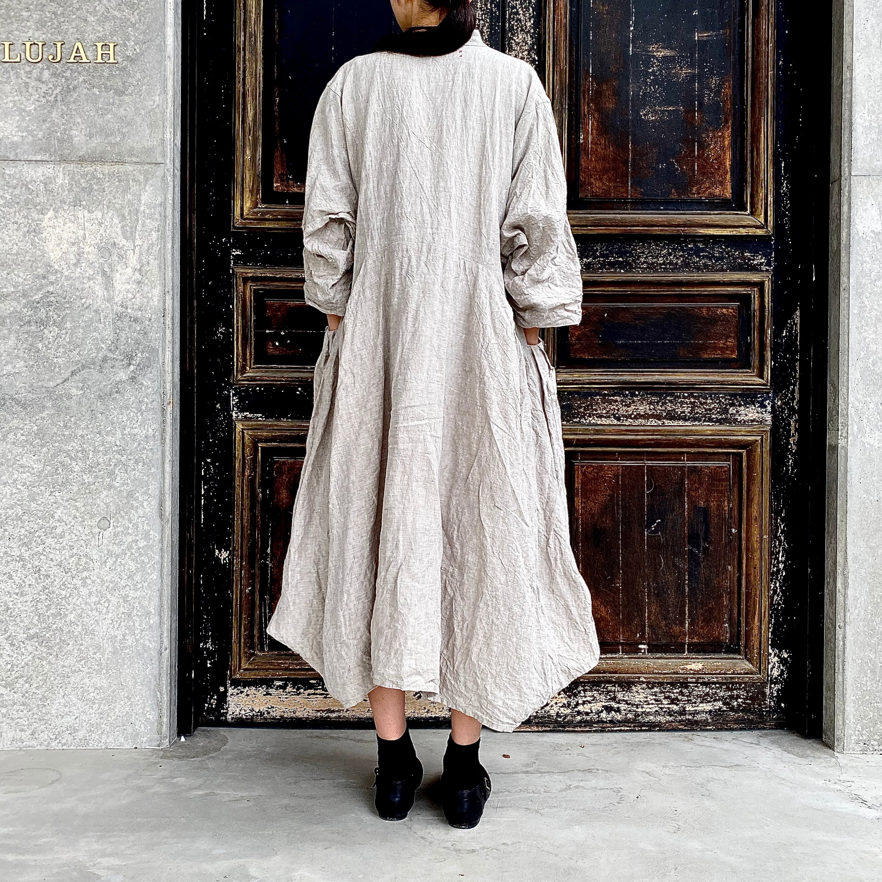 Hallelujah ハレルヤ 侍者のローブ 38 フレンチリネン ワンピース