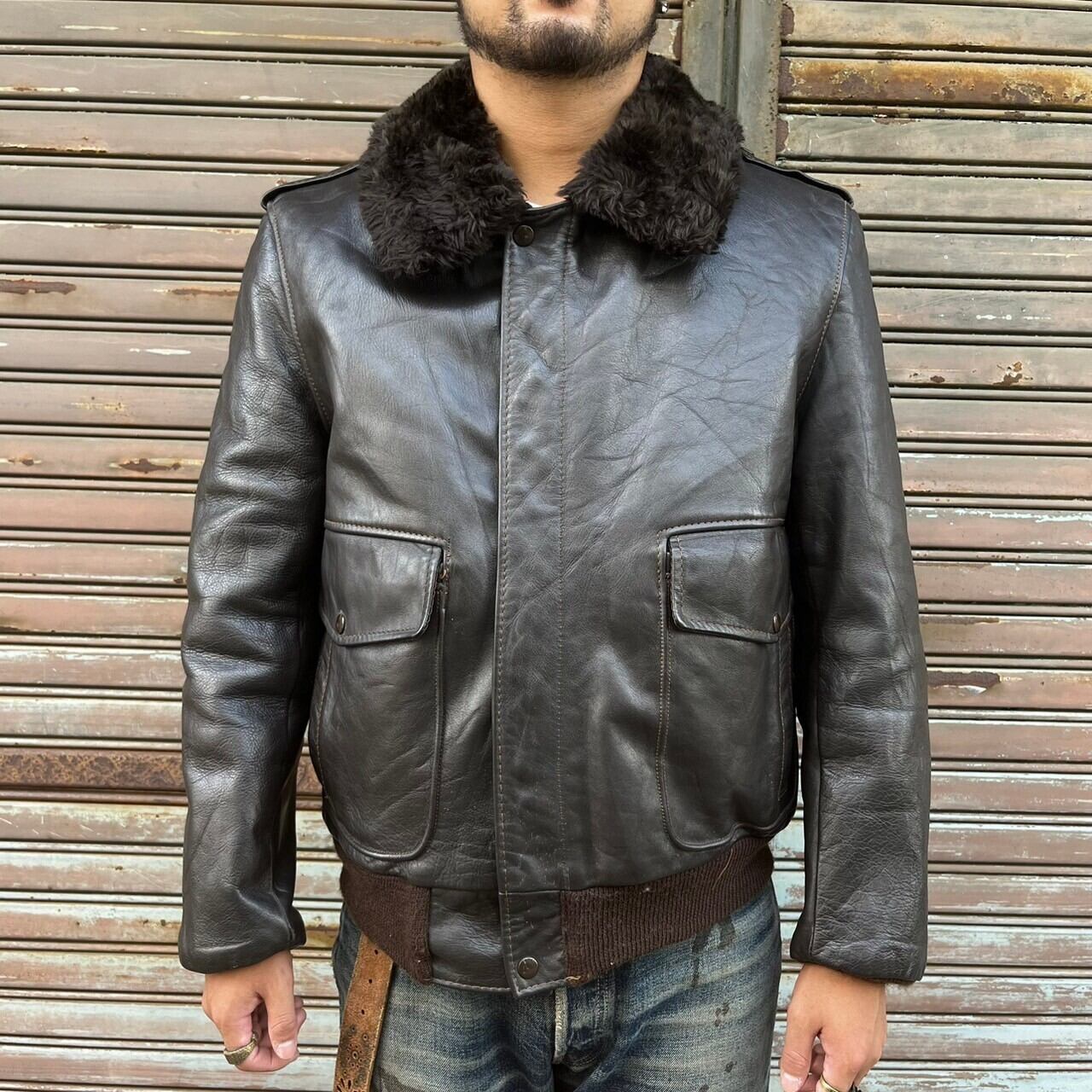 90〜00s】OLD vintage G-1 A-2 レザージャケット（90s G-1 フライト  