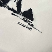 mont-bell モンベル マウンテン 山 デザイン 半袖 Tシャツ XL/ホワイト メンズ #1114145