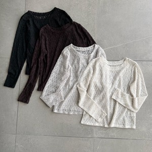 〈SELECT〉レースプルオーバー 610-25078