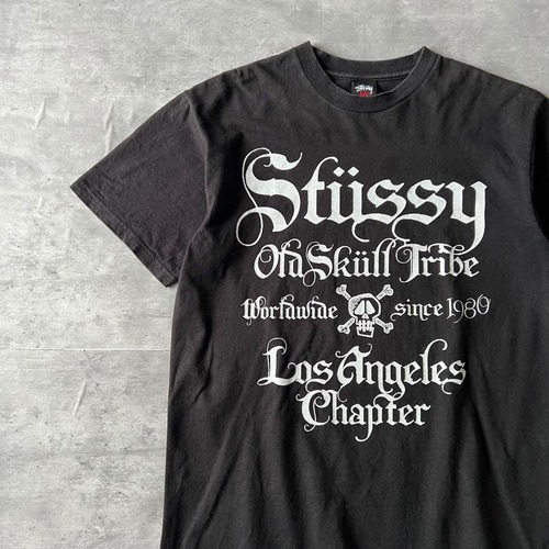 STUSSY / 00's old skull print T-shirt size M