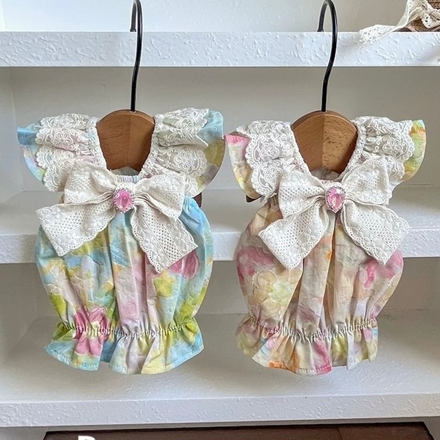 floral ribbon blouse