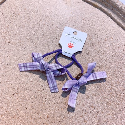 478«即納»〖 ACCESSORY 〗チェック柄 リボンヘアゴム | Orini