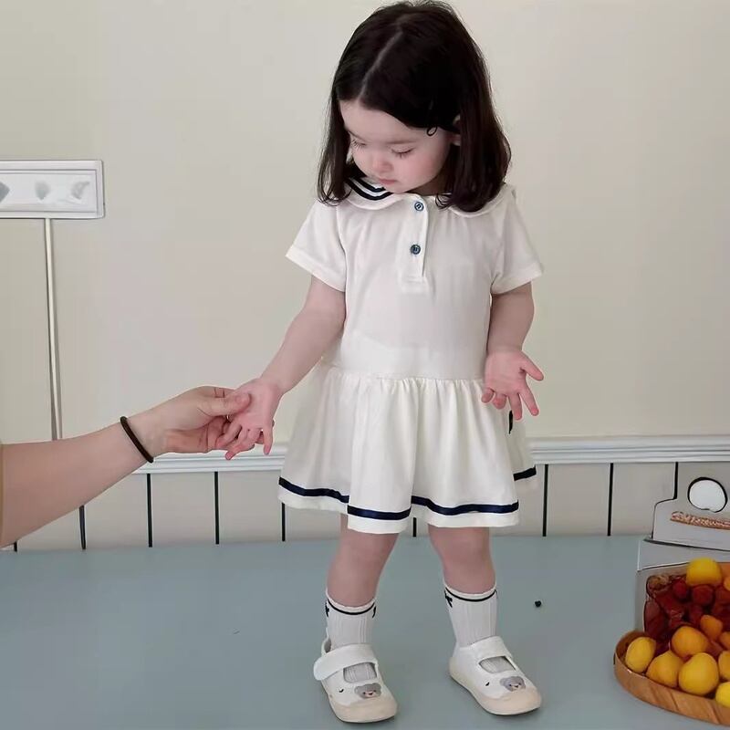 【BABY】韓国風セラー半袖ワンピース