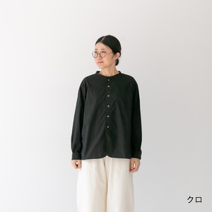 プリット prit 80/1タイプライター バンドカラーシャツ(P81536)全5色