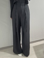 【25aw】Waist-string Pin-tuck Slacks_3colors