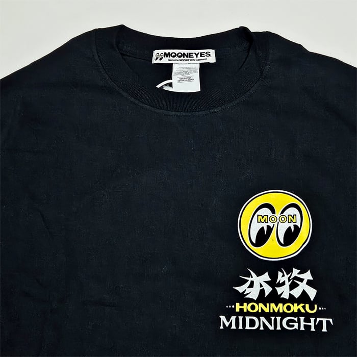 MOONEYES Tシャツ ロンT 本牧 Midnight ロング スリーブ [TML740BK
