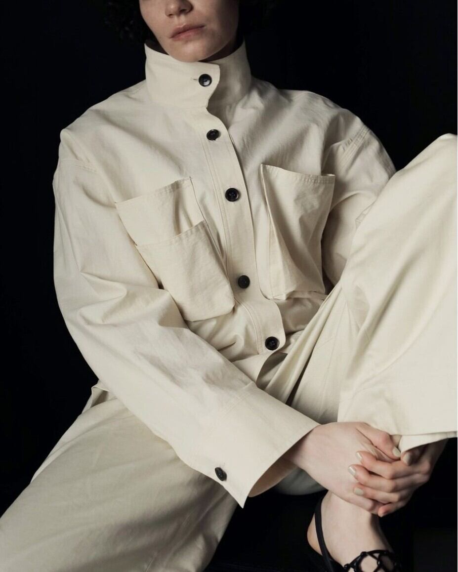 anuke(アンヌーク) Pocket Standcollar Shirts | サウスオレンジ