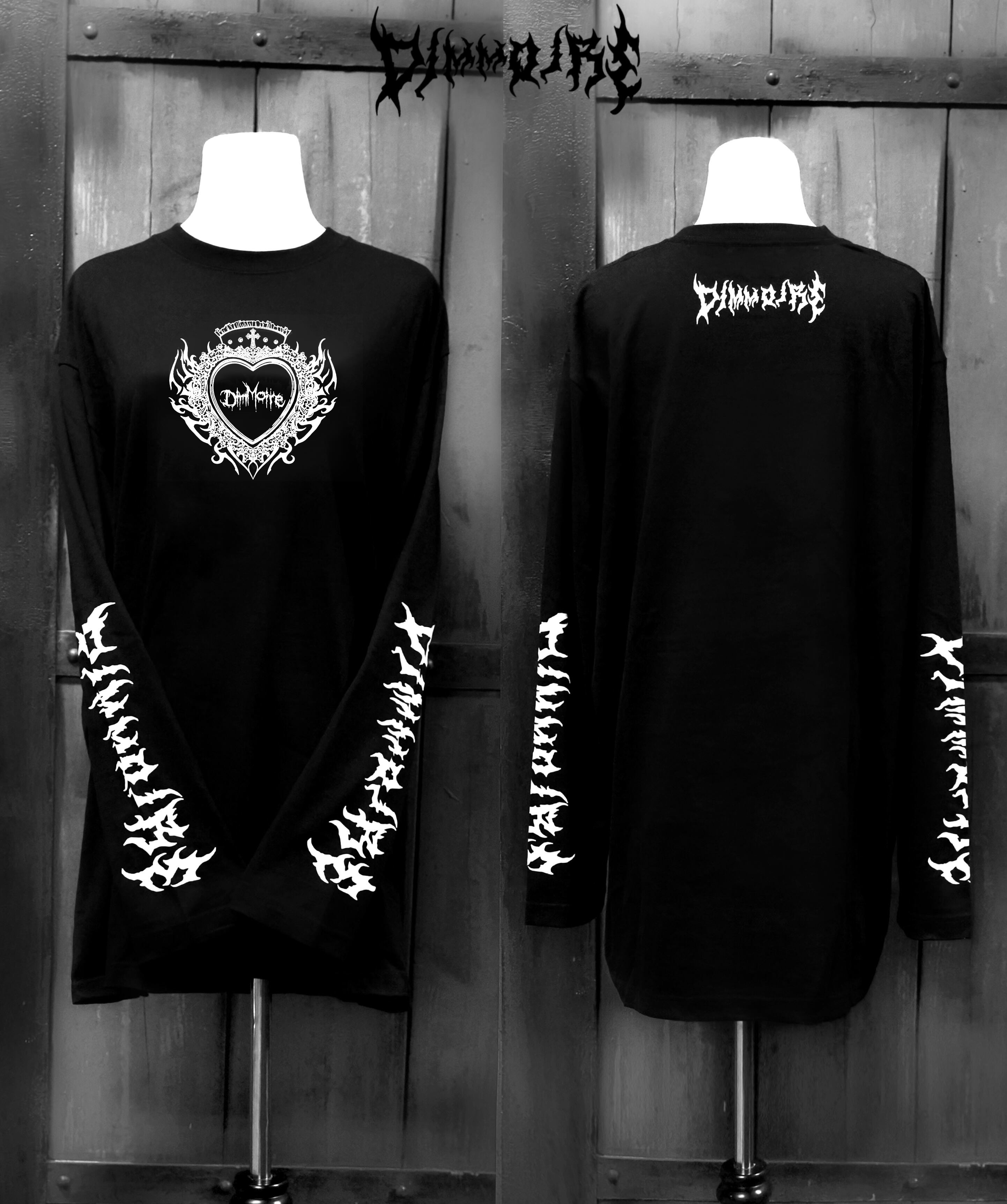 DimMoire HeartCore ロンT/Black×White - 長袖