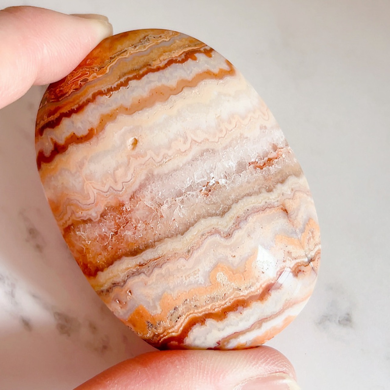 クレイジーレースアゲート パームストーン