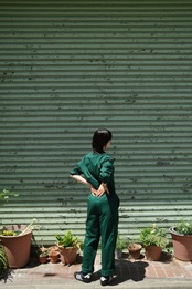 "Merial" green jump suit