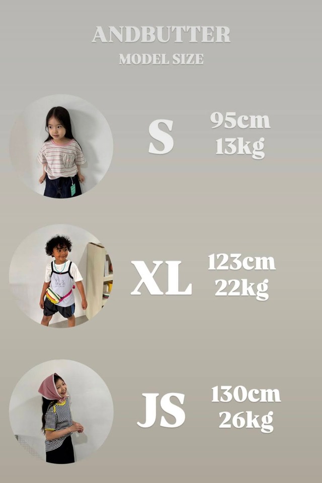 《送料無料》BEBEハートシャツ：Jr【ANDBUTTER】※お取り寄せ