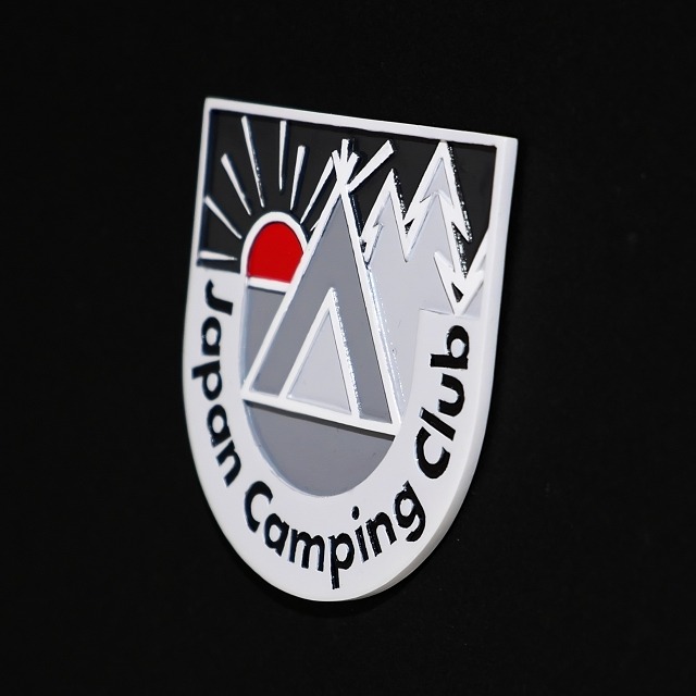 オリジナルエンブレム キャンプ モノトーン2 アウトドア 車 カー Skrworks