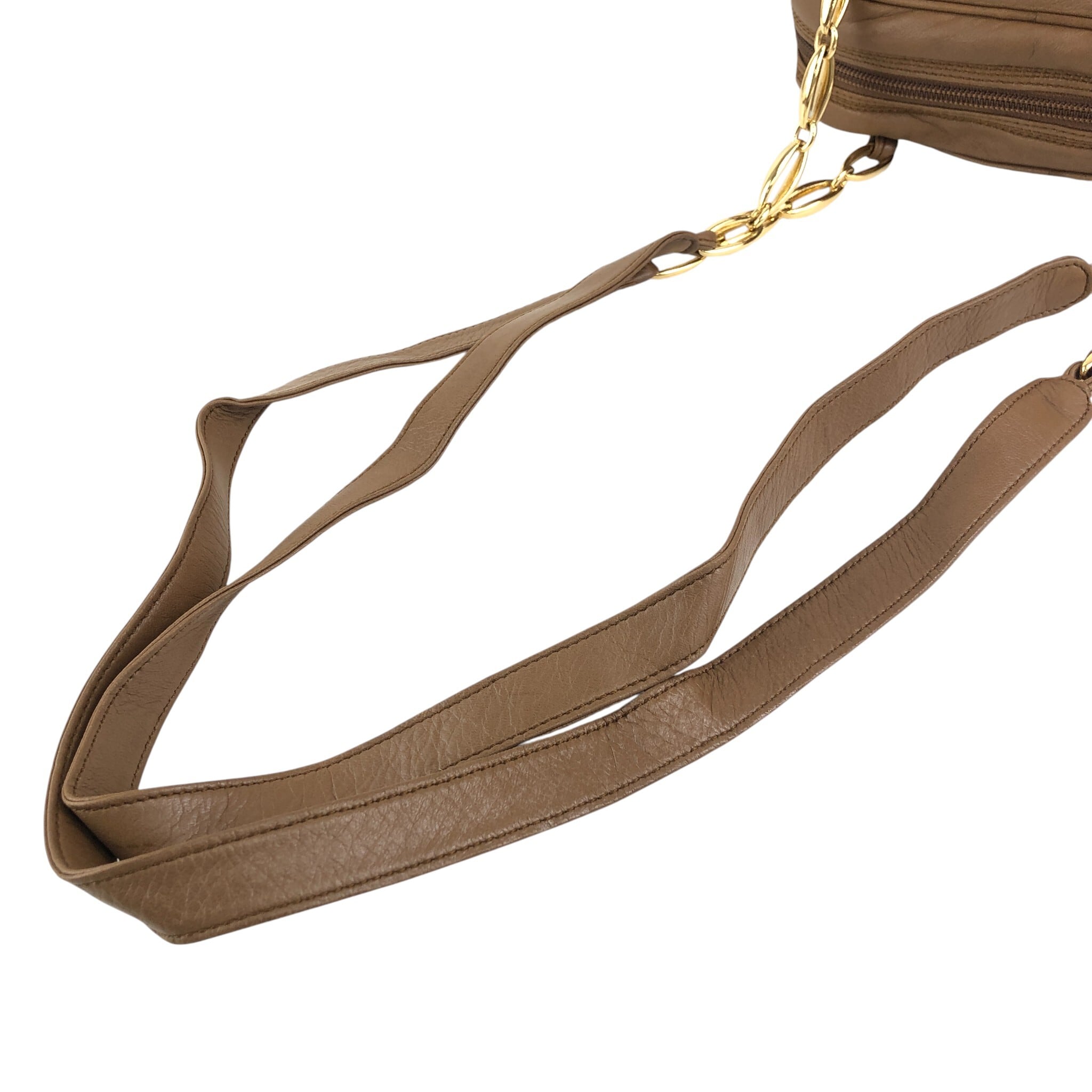 LOEWE ロエベ ショルダーバッグ ブラウン アナグラム ナッパレザー