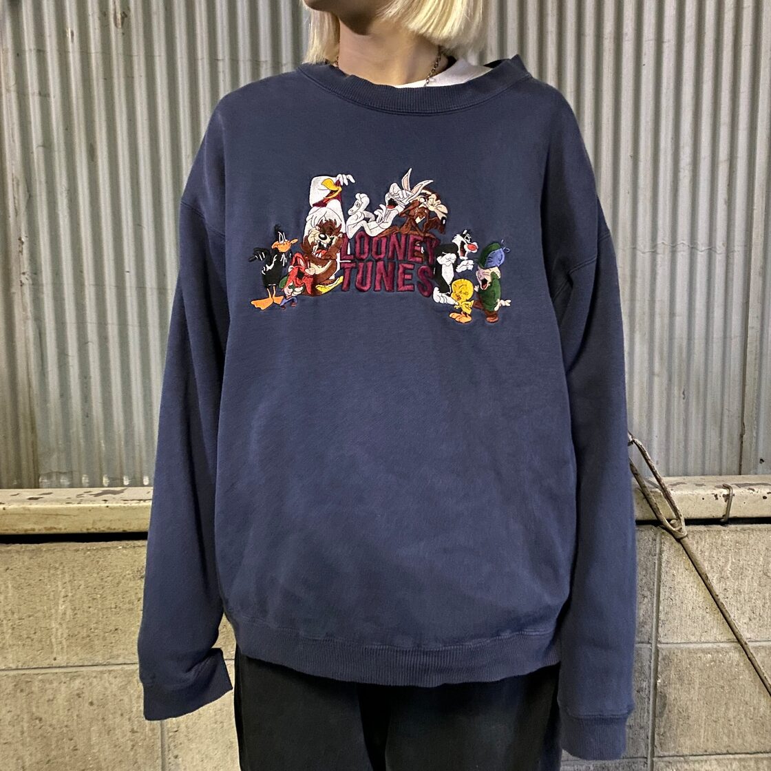 90年代 Looney Tunes ルーニー テューンズ キャラクター刺繍  