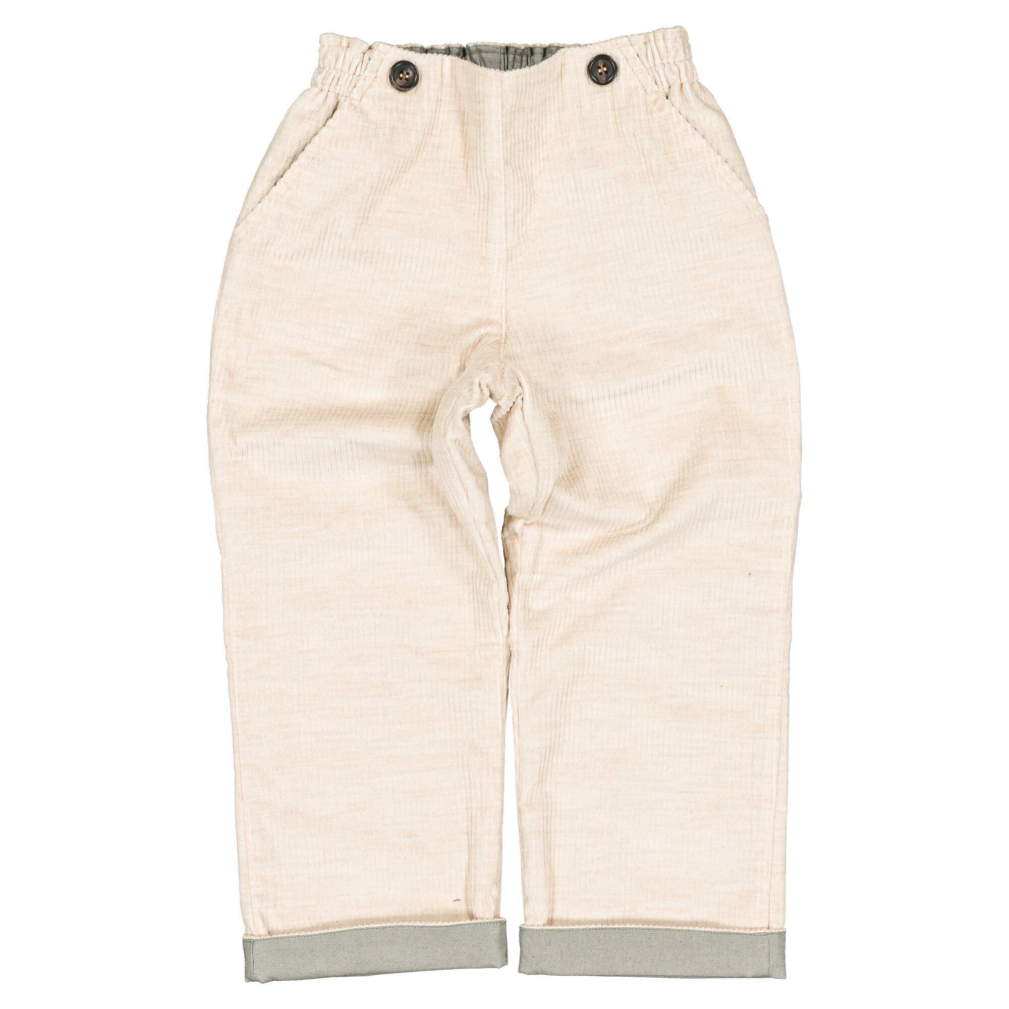 【予約・特典あり】Maison Marelle / Pants LEBON - velvet beige / sauge linen / 12m~5Y