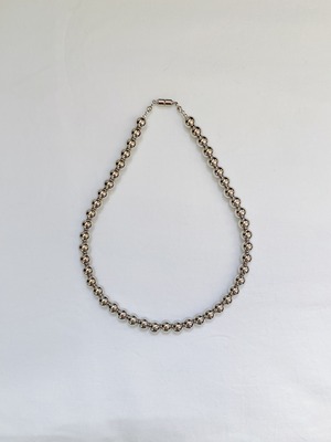 Silver ball nacklace / 8
