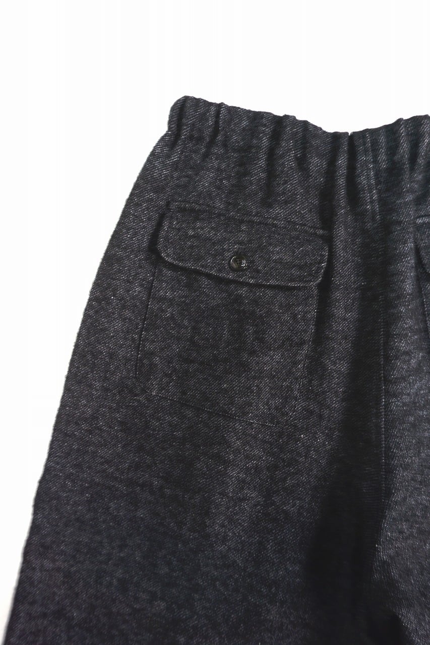 Wool Linen Tweed Wide Pants