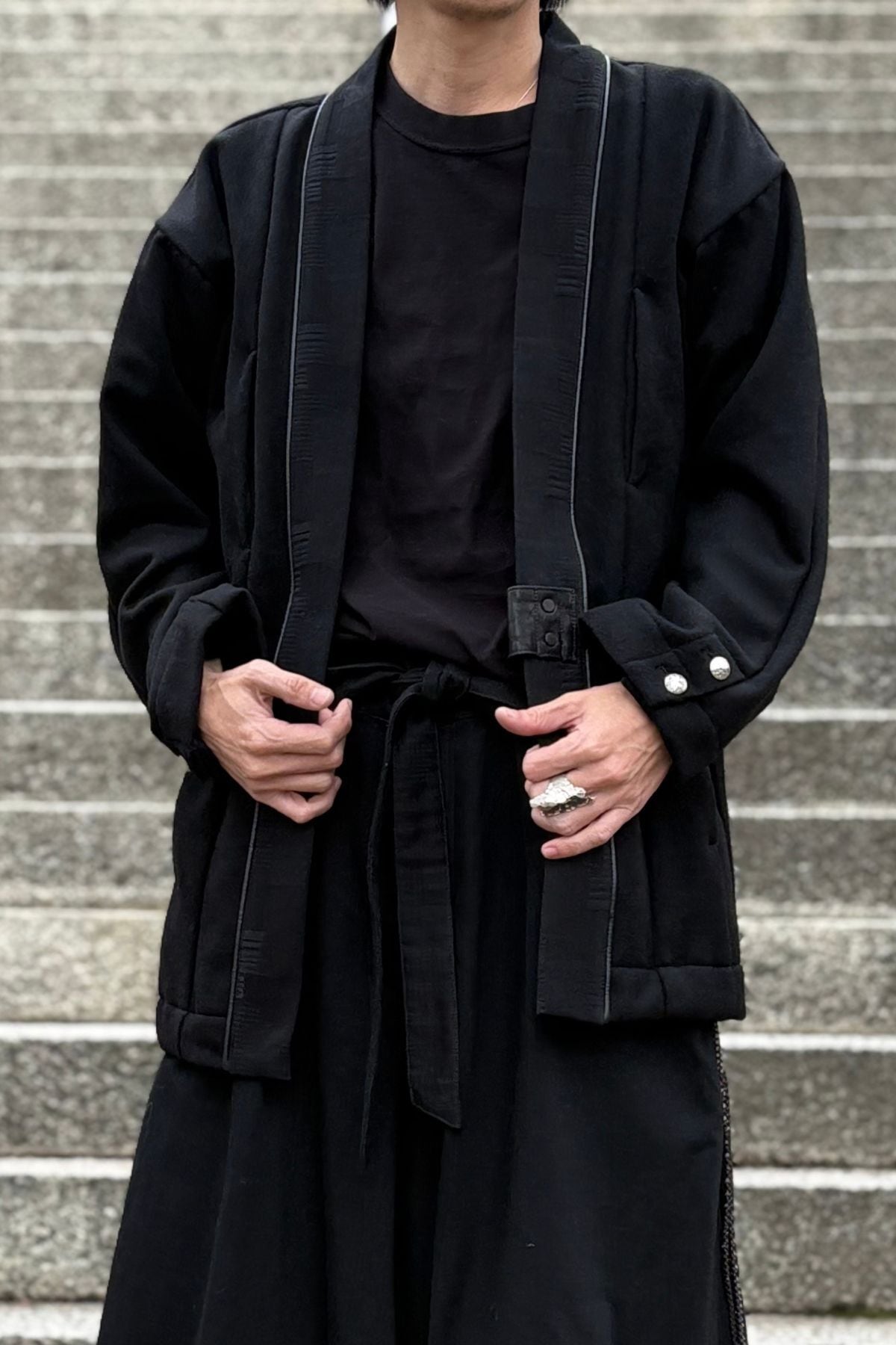 Web限定｜極数量限定】カシミヤ×デニムショート羽織／CASHMERE DENIM