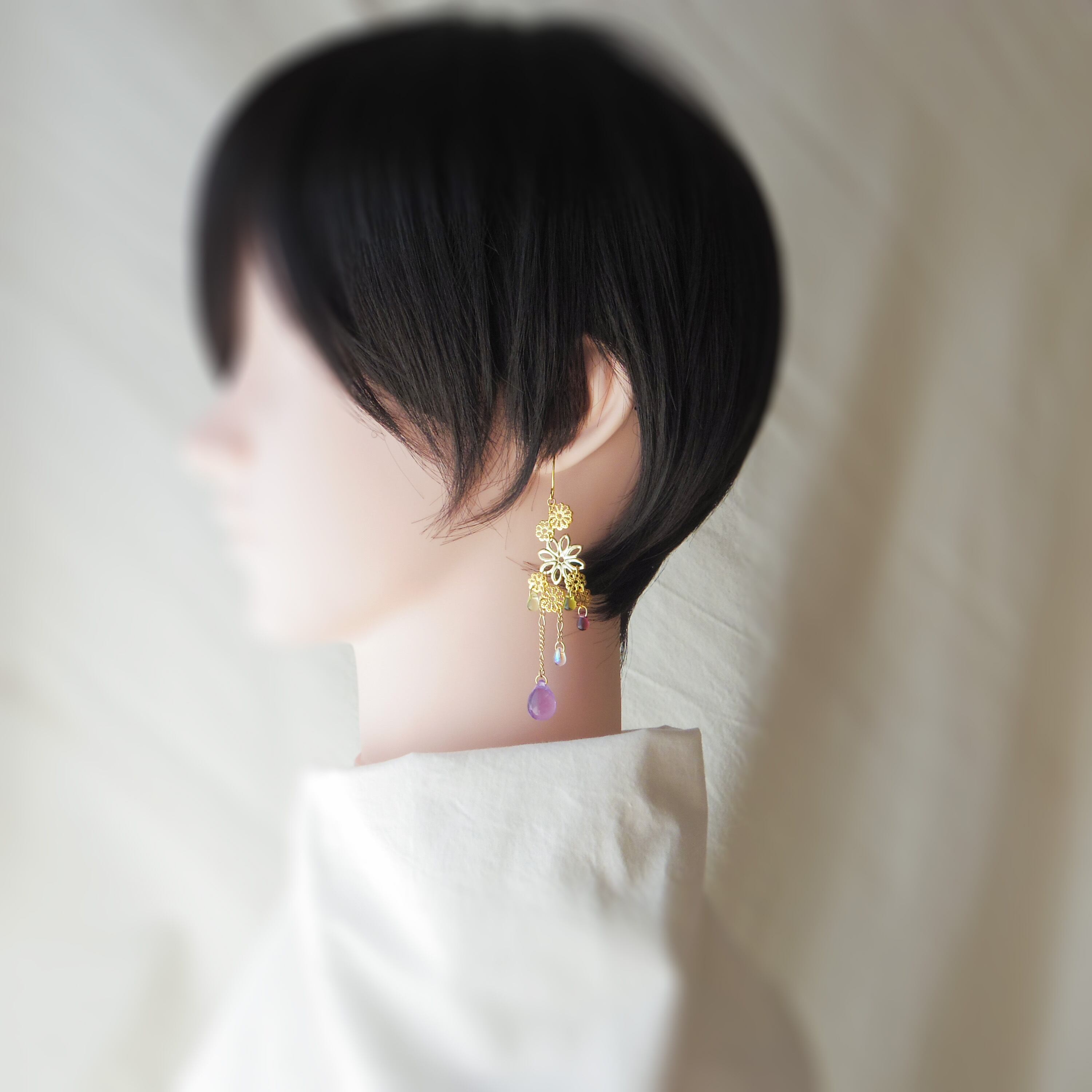 ピアス「凛々と咲」