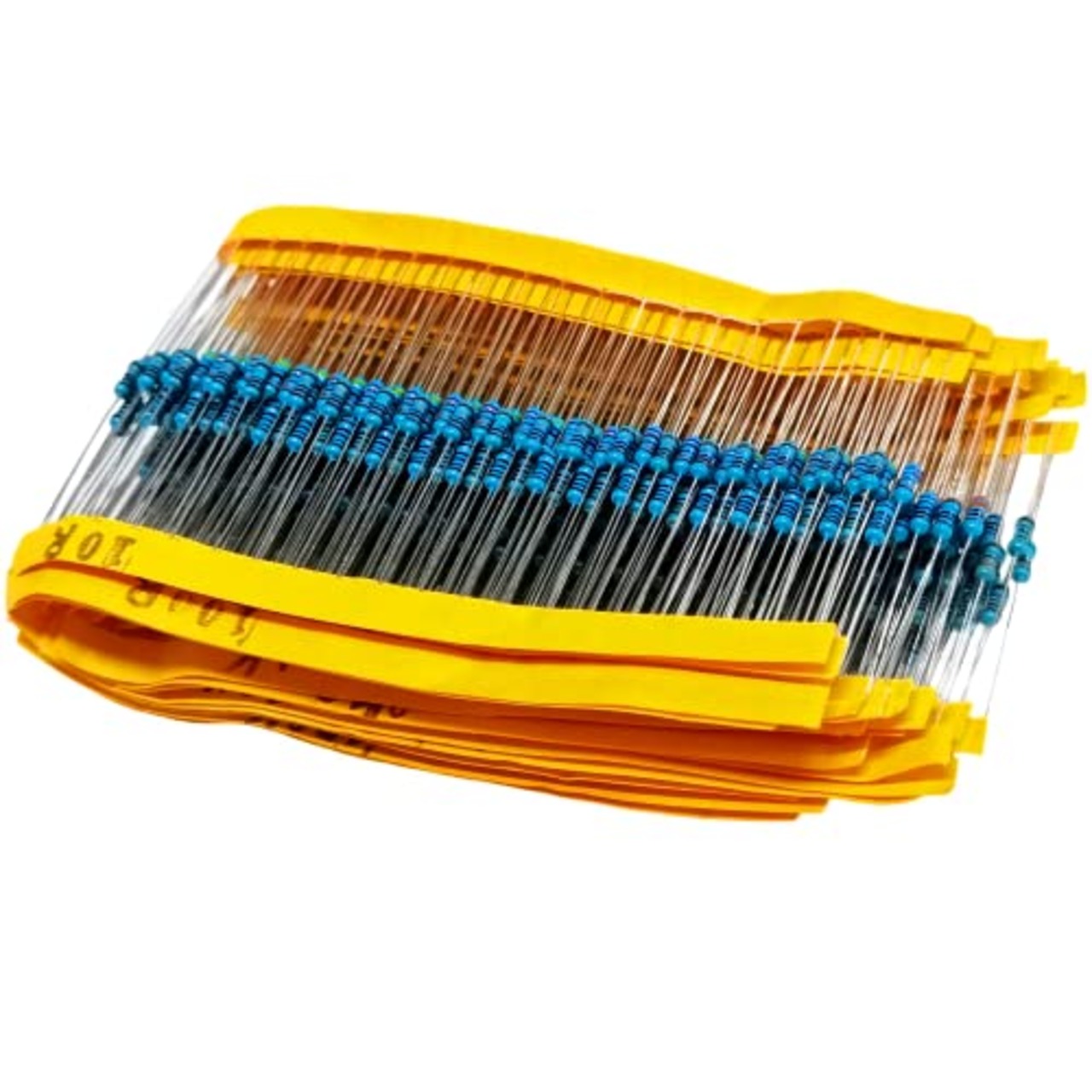 600本 金属皮膜抵抗器 10Ω~1MΩ 1/4W 許容差1% 30種類 各種類20本 抵抗セット 高精度 安定性能 抵抗器キット 電子作業基本部品