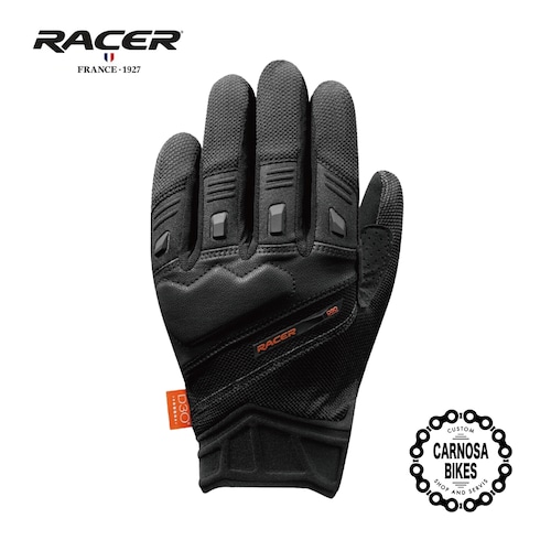 【RACER】DIGGER [ディガー] 大人用グローブ D3O Black/Orange