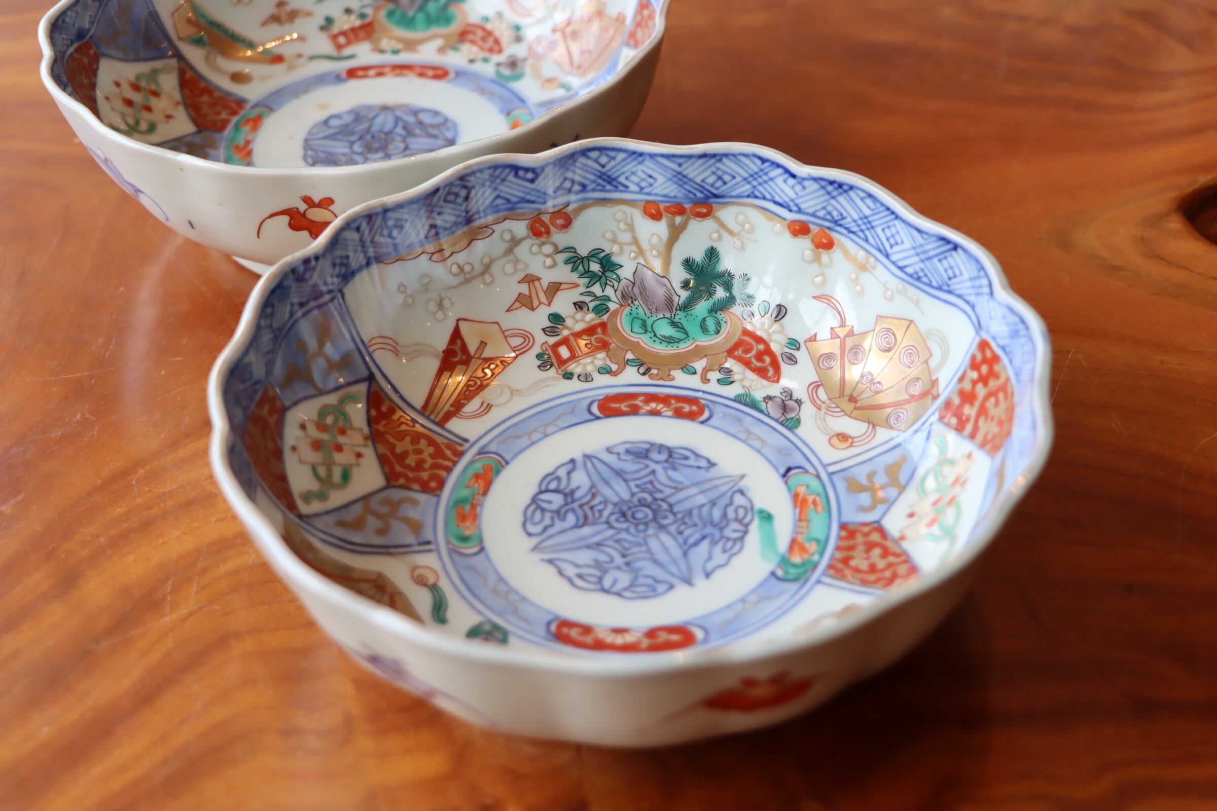 九谷焼 色絵千段飯碗(11.5cmサイズ) お茶碗 梅菊 青郊窯 | PAY ID