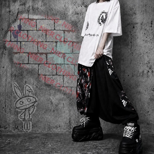 TWO-TONE SAROUEL PANTS【HEART×BEAT】