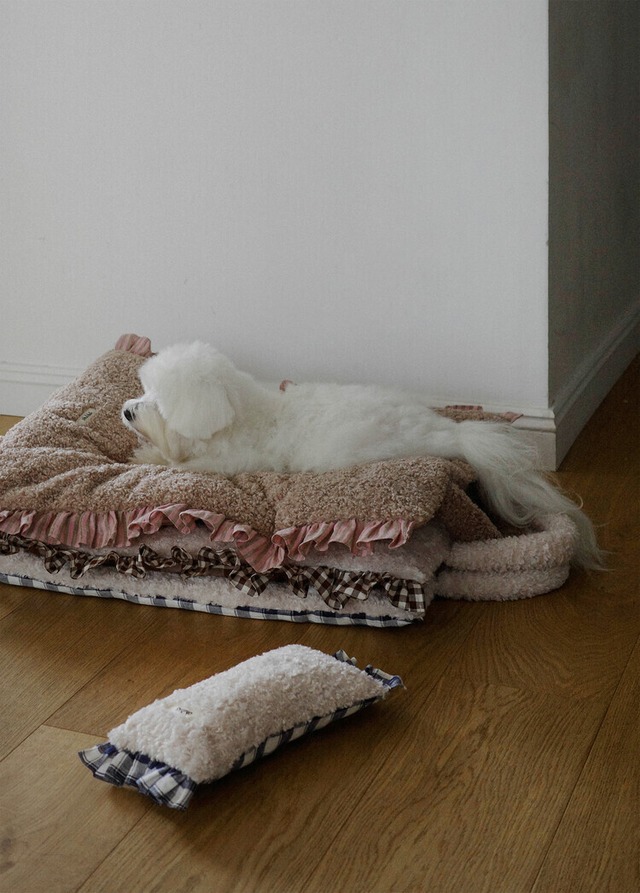 〈予約アイテム〉OHDIBS / Fluffy Pillow - ネイビーチェック