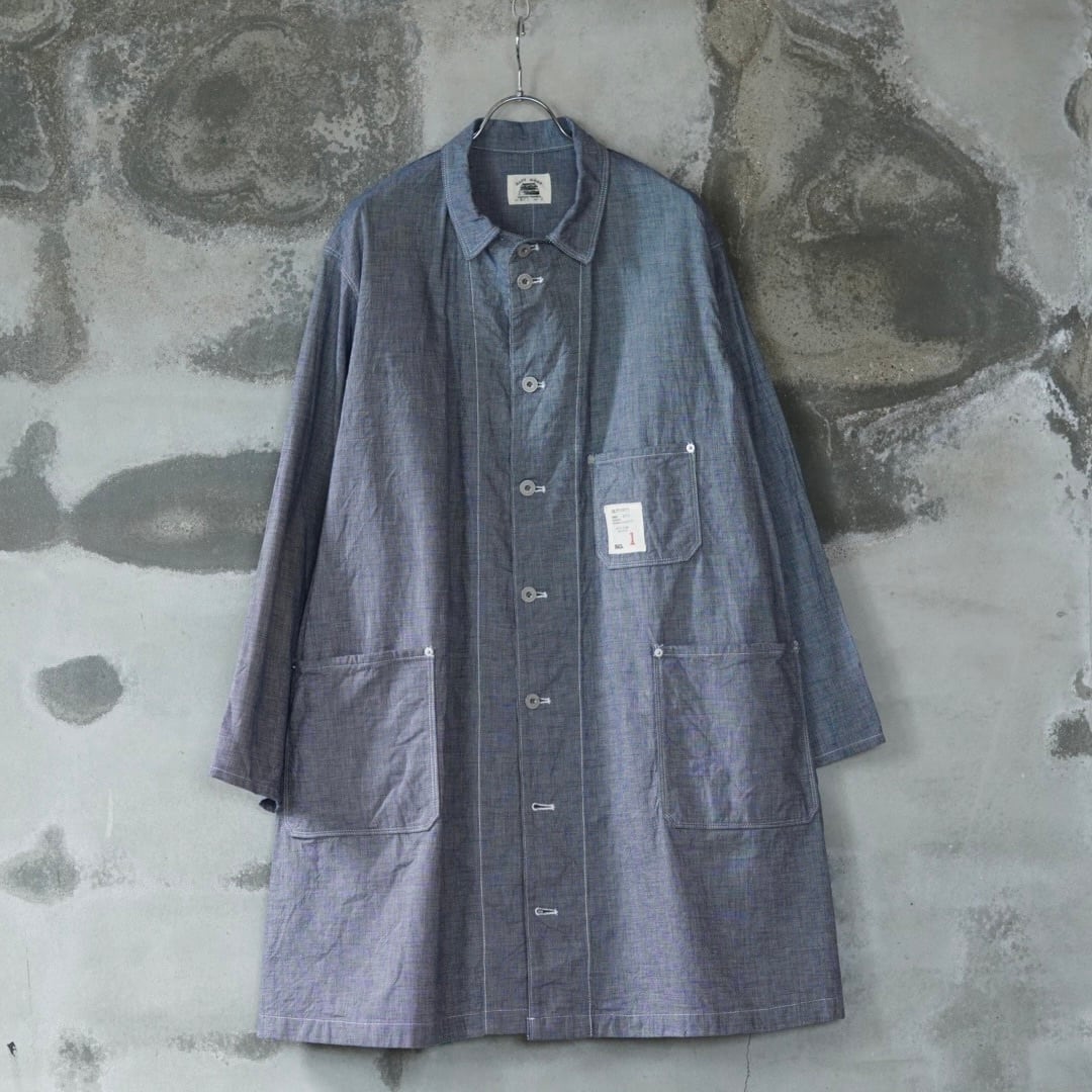 ALTT MADE : OVER COAT . blue _ type a | RÜCKWÄRTS