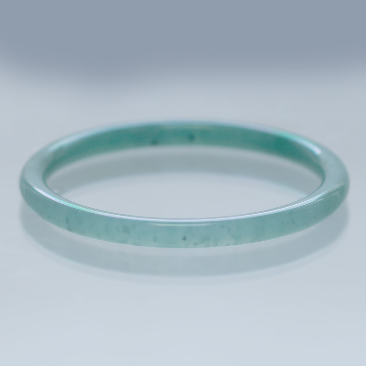 【内径 約58mm】princess/Guatemala 翡翠バングル A貨翡翠 jd_bg1400