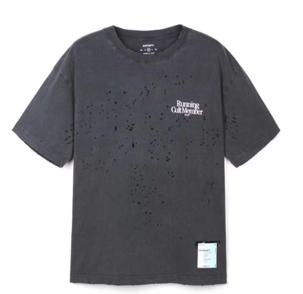 SATISFY (サティスファイ) -   MothTech T-Shirt (モステックTシャツ) Aged Black