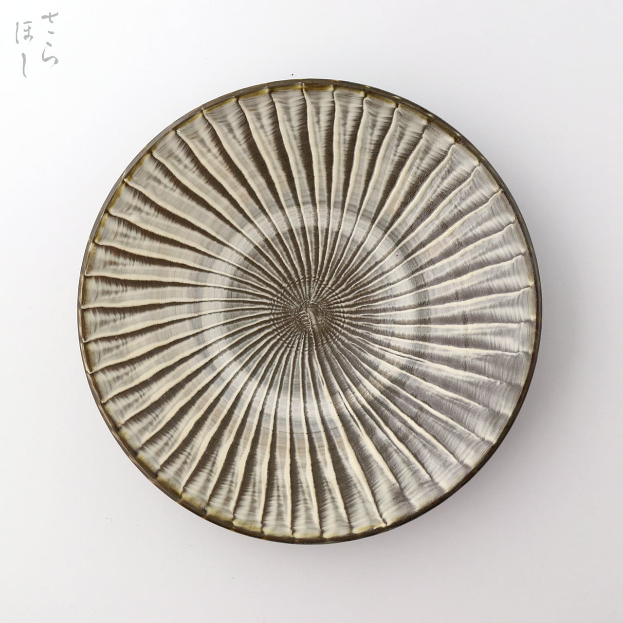 小鹿田焼 刷毛目 尺二寸皿 大皿 銀座たくみ購入品 櫛描き