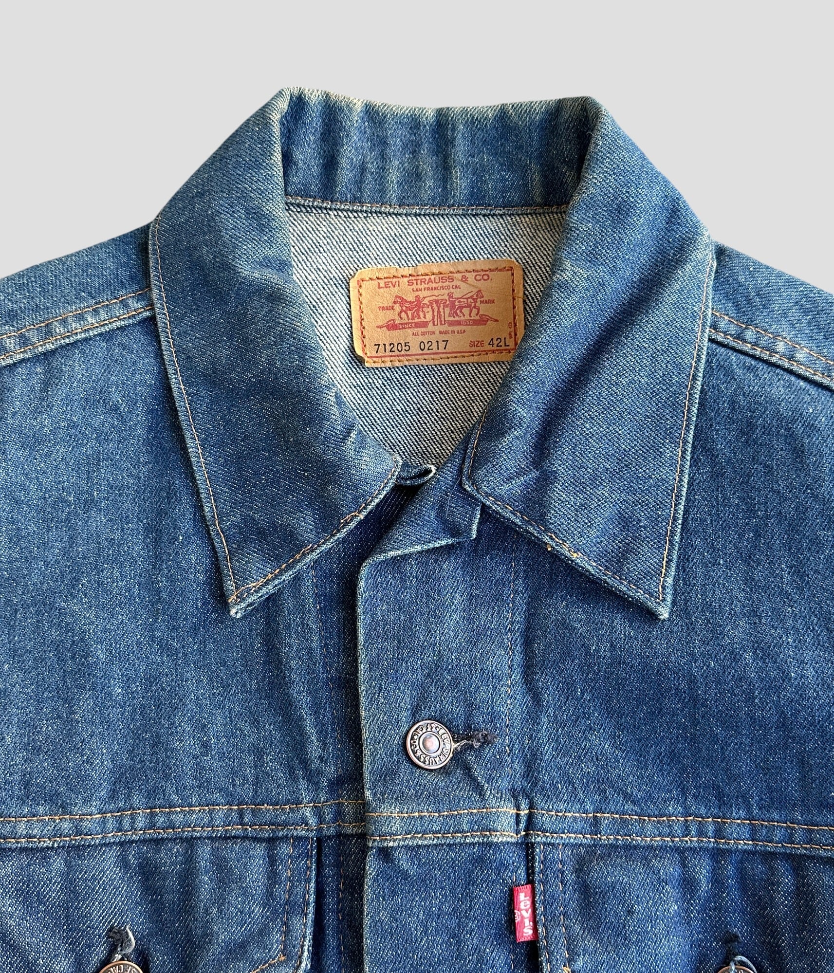 ジャケット・アウター 70s Levi's 71205 size 42L denim jacket 70s Levi's 71205 DENIM JACKET MADE IN USA 🇺🇸 Si