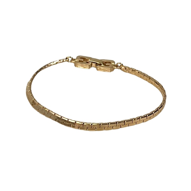 vintage GIVENCHY gold color metal bracelet