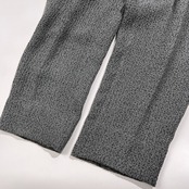 LANCEL ランセル 立体 デザイン タック スラックスパンツ サイズ 79 /グレー系/メンズ/日本製
