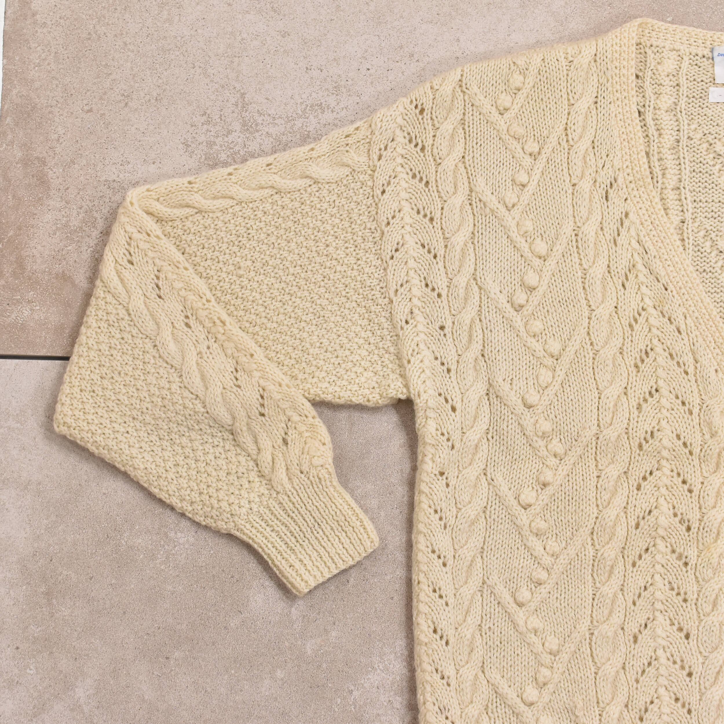 90s～ DEANS of Scotland aran cardigan | 古着屋 grin days memory