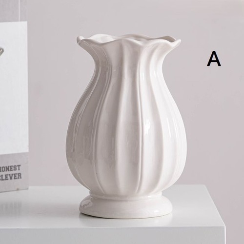 花瓶 フラワーベース セラミック 一輪挿し おしゃれ 置物 かわいい シンプル 花器 インテリア ホームデコ オシャレ 置き物 オーナメント クリエイティブ 陶器 ドライフラワー 造花 花入れ 円柱形 かびん ３種類