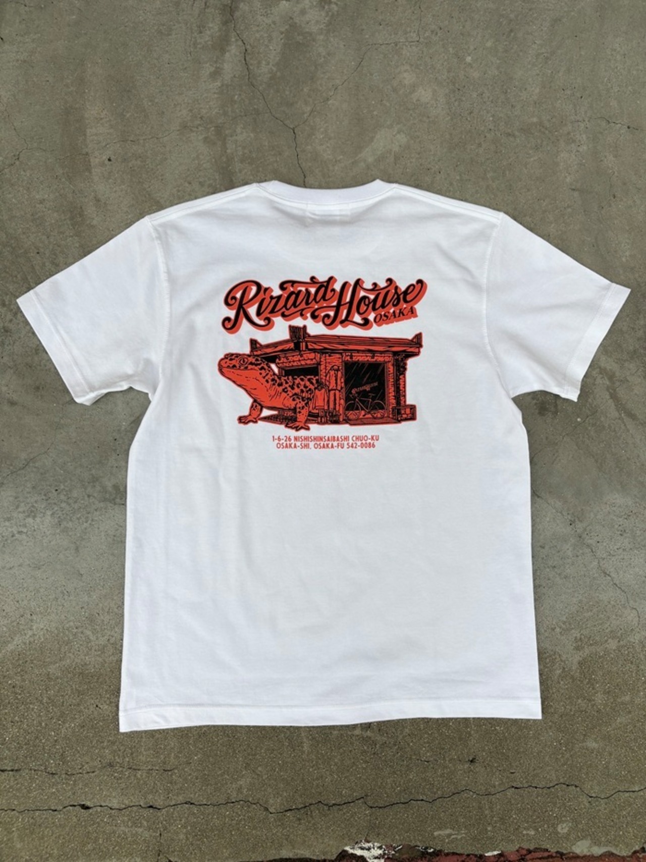 THE RIZARD HOUSE S/S TEE / GENIUSCRAft / T SHIRT / T シャツ / WHITE - 1