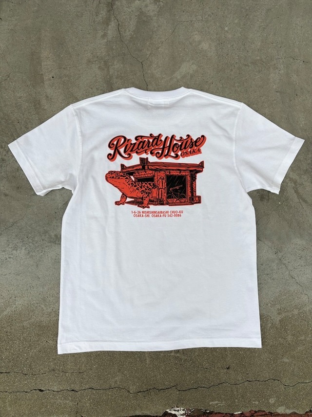 THE RIZARD HOUSE S/S TEE / GENIUSCRAft / T SHIRT / T シャツ / WHITE