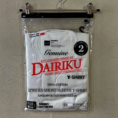 DAIRIKU ダイリク 2piece Pack Tee(Raglan&Dolman Sleeve) パックＴ Ｔシャツ ホワイト M 【代官山k10】