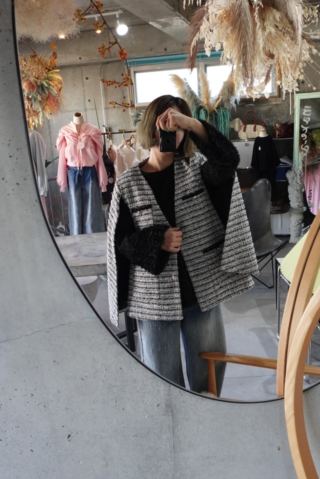 （original）ツイードポンチョ