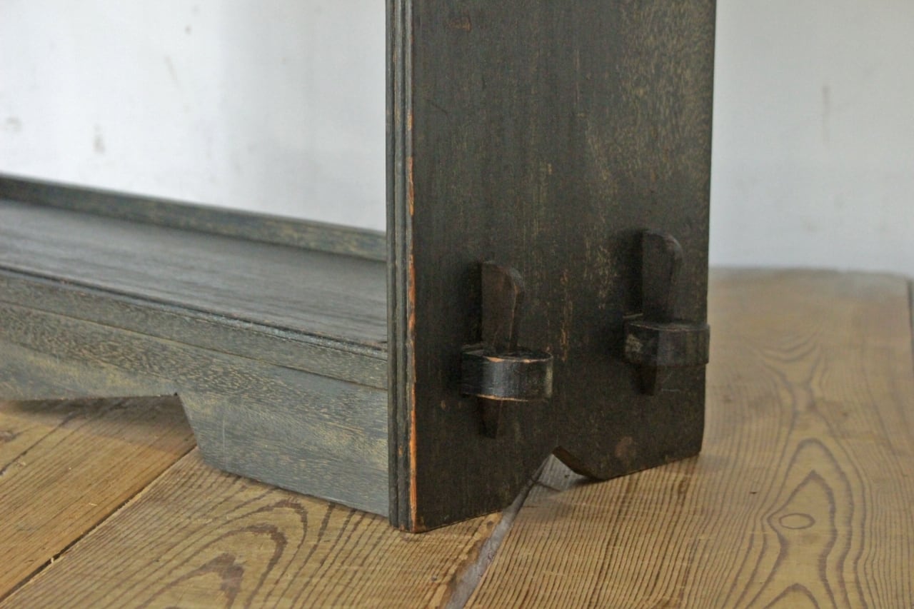 レトロ 楔本棚 くさび ブックシェルフ オープンシェルフ ラック 飾り棚