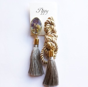 rope tassel pierce / earring