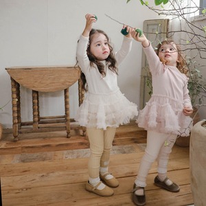 「予約販売」秋ハーフネックチュールワンピース