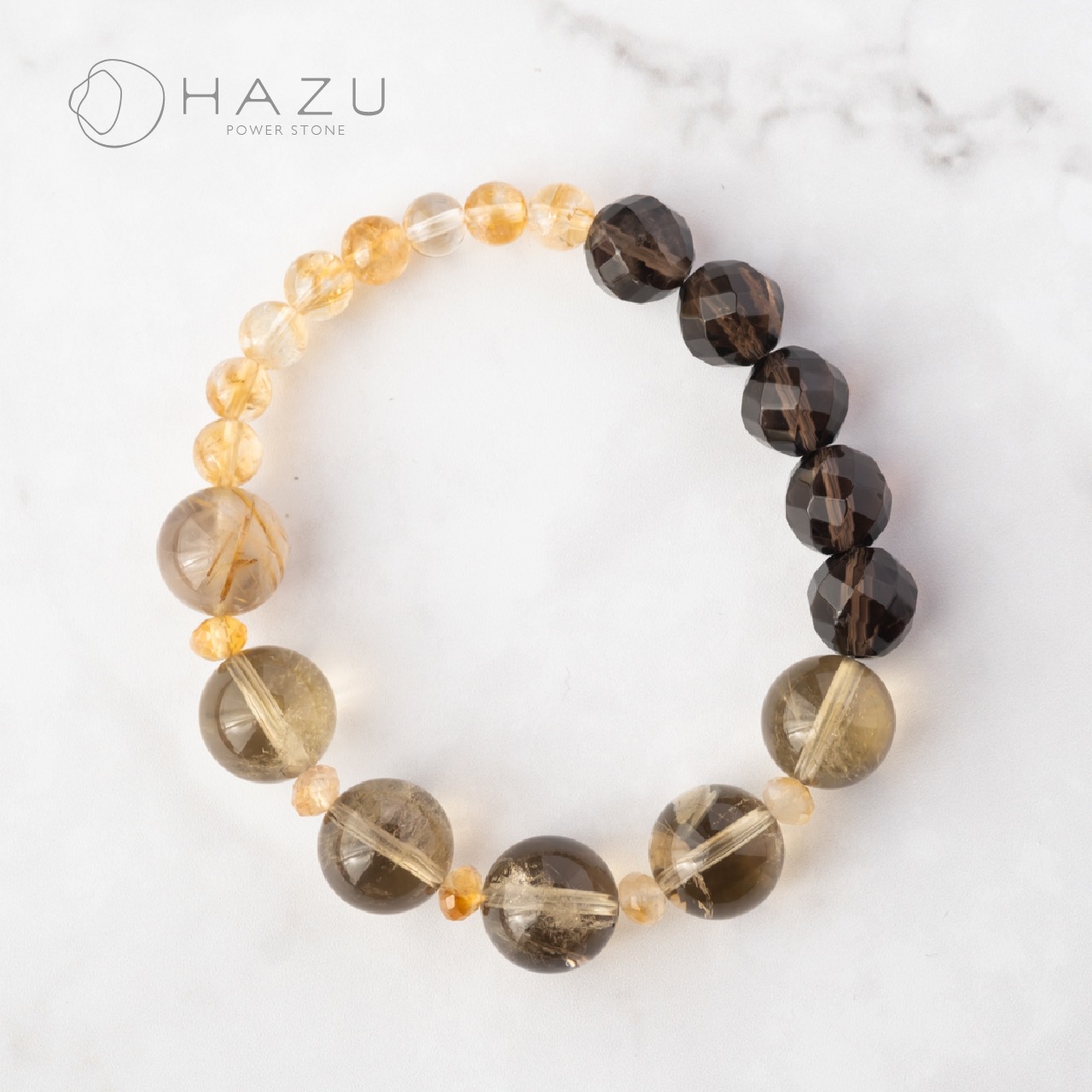 財を呼び、邪を払うゼウスパワー［ゼウスクォーツ／シトリン／ルチルクォーツ／スモーキークォーツ］