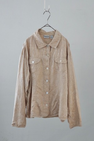 chico's silk jacquard shirt jacket