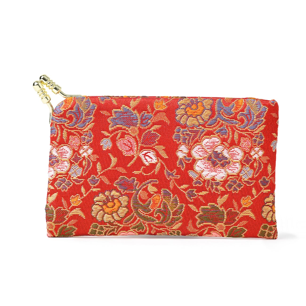 西陣織ミニ財布(カードケース) FLORAL / NCC17 | Tomorrow Fabric