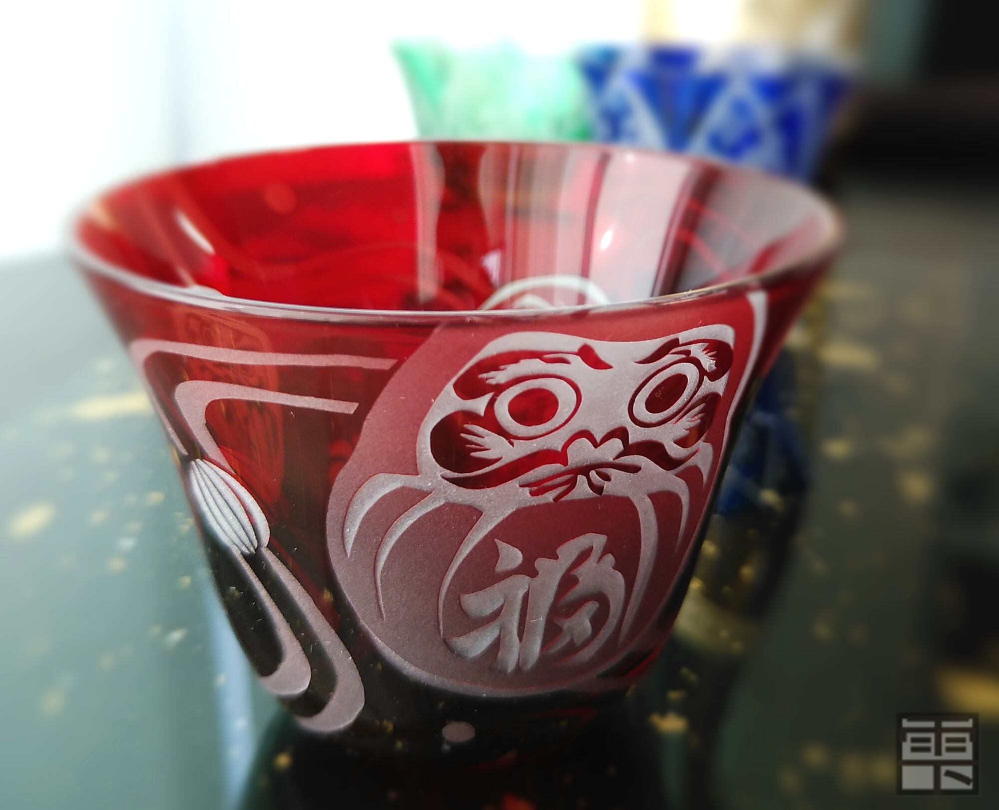 おちょこ ／縁起だるま | ukiyoeglass