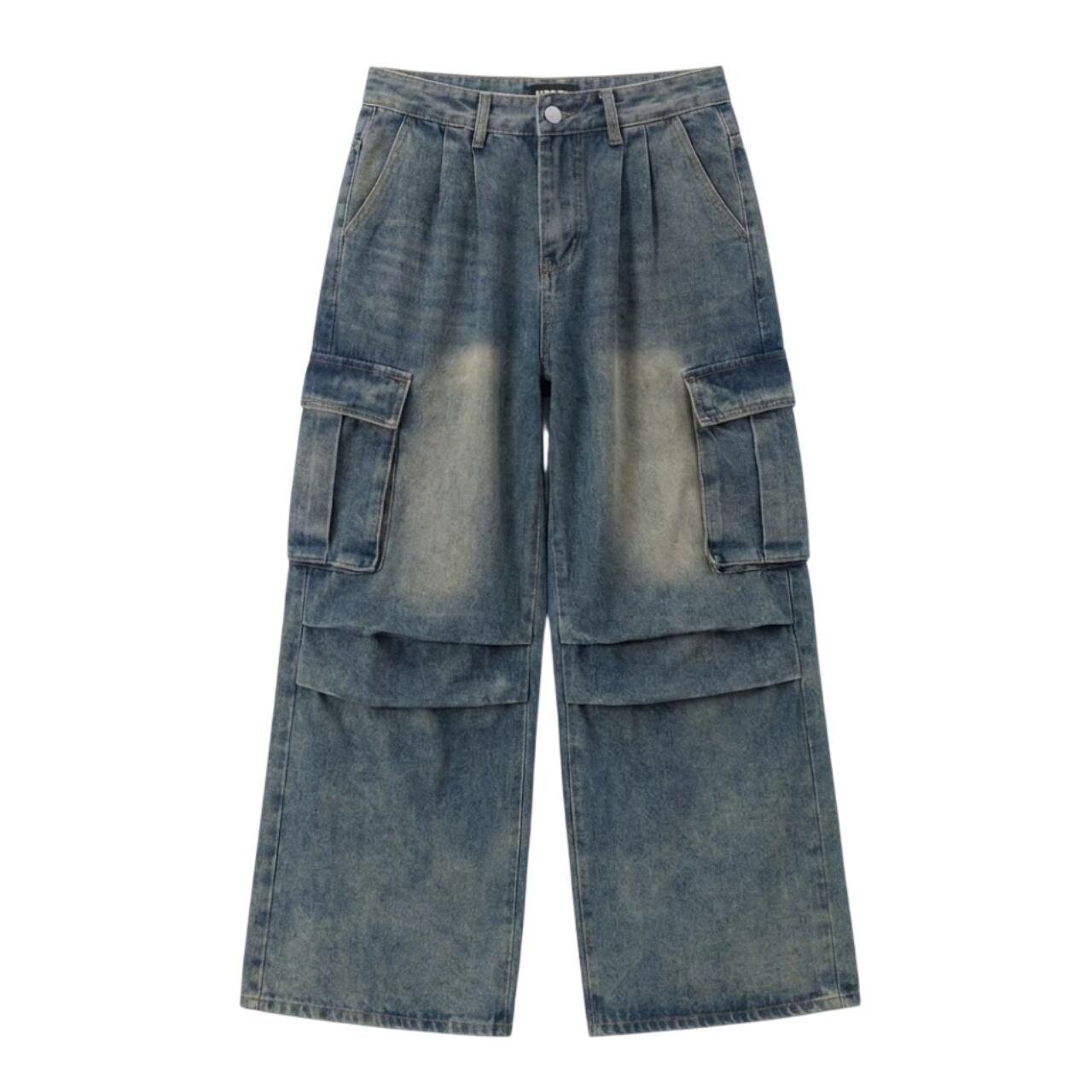 Loose work denim pants 0003